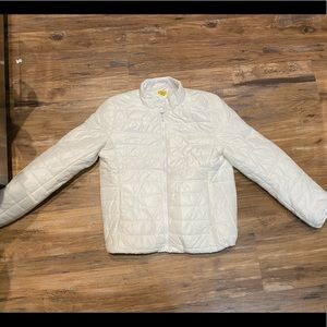 WORN ONCE PACKABLE WHITE BUBBLE / PUFFER JACKET